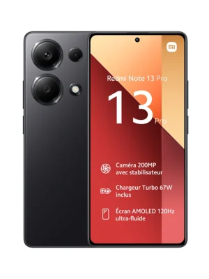 Xiaomi Redmi Note 13 Pro 4G smartphone in Midnight Black color